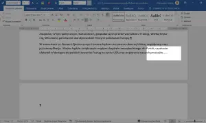 Jak przenieść wyraz do następnej linijki w Wordzie? W tekście widoczny jest fragment o współpracy z USA.