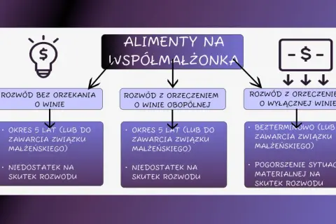 Schemat alimentów na małżonka przy rozwodzie: bez orzekania o winie, z orzeczeniem o winie obopólnej, z orzeczeniem o wyłącznej winie. Rozważ argumenty do rozwodu.