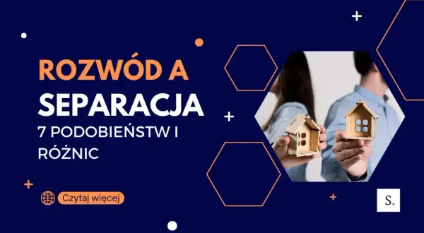Rozwód a separacja: 7 podobieństw i różnic. Dwie osoby trzymają połówki domku, symbolizujące podział majątku.