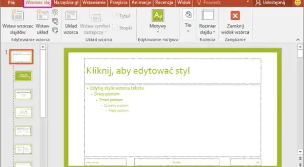 Jak zmienić wzorzec slajdu w PowerPoint i poprawić wygląd prezentacji