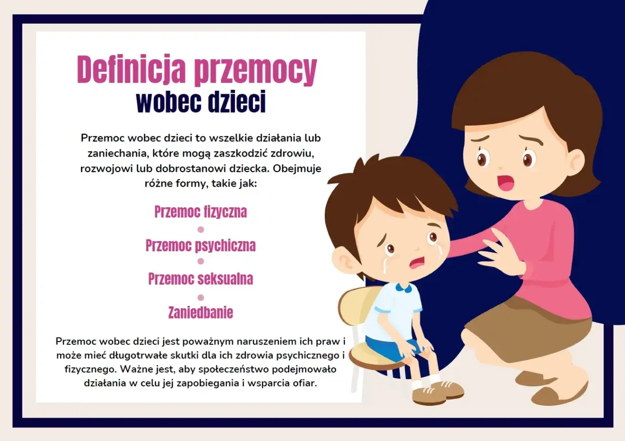 Płacz dziecka, które doświadcza przemocy psychicznej. Obok stoi dorosły, który próbuje pocieszyć.