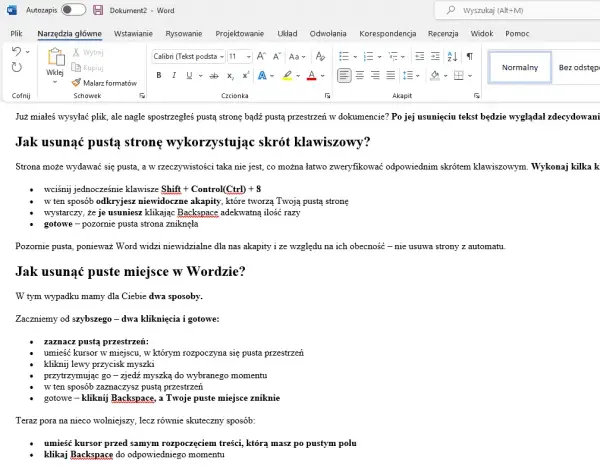 Jak usunąć czerwone podkreślenia w Wordzie i pozbyć się frustracji