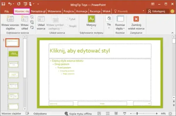 Jak zmienić wzorzec slajdu w PowerPoint i poprawić wygląd prezentacji